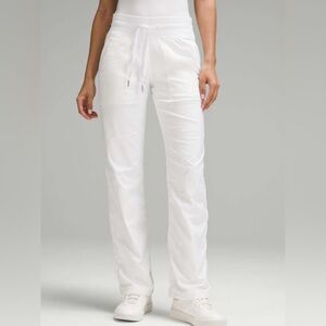 Lululemon White Lined Dance Studio Pants Women’s Size 8